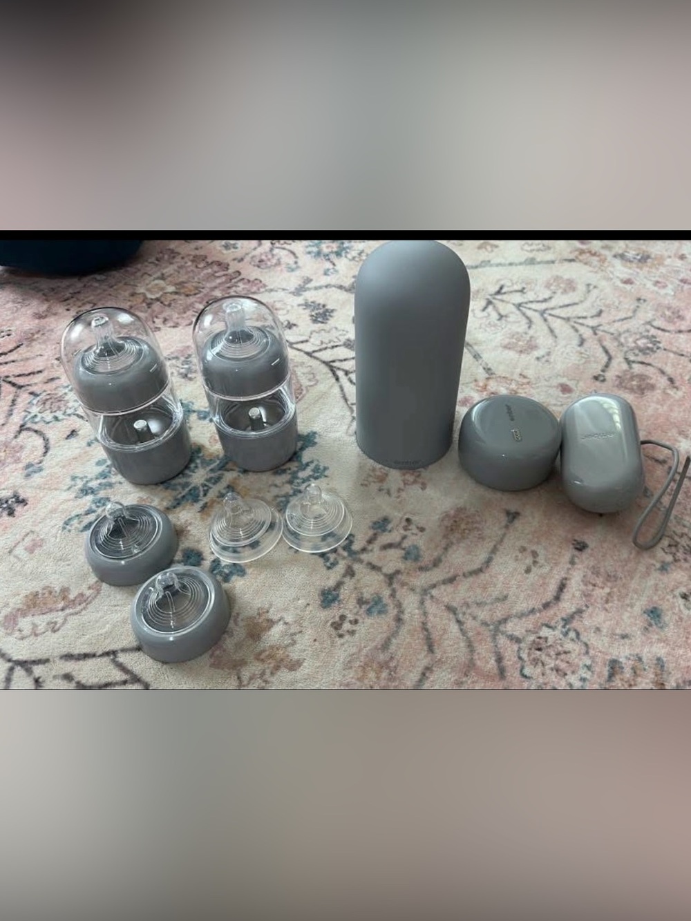 Neutral Gray Bottle and Accessory Set – Unbranded